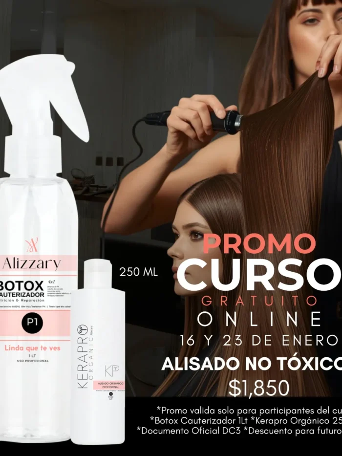 Kerapro organic + Botox cauterizador- CURSO ONLINE